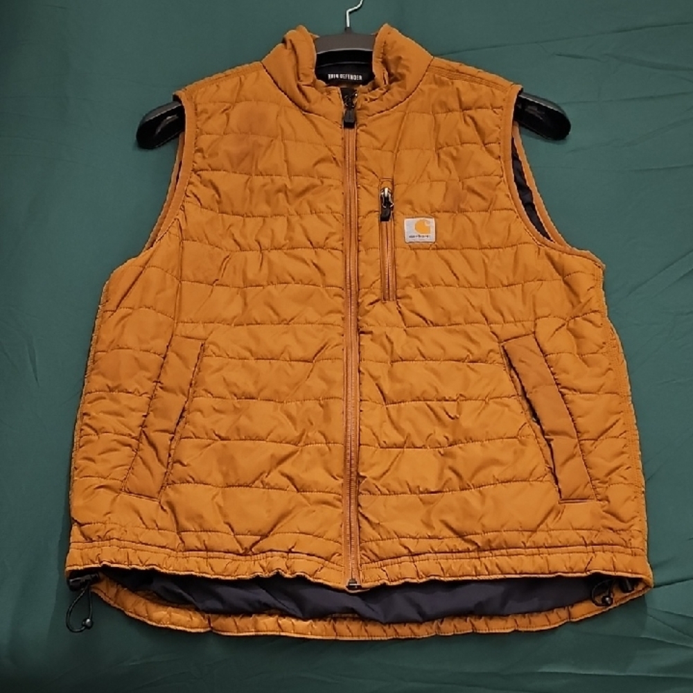 Carhartt Men's Quilted Vest in Rust